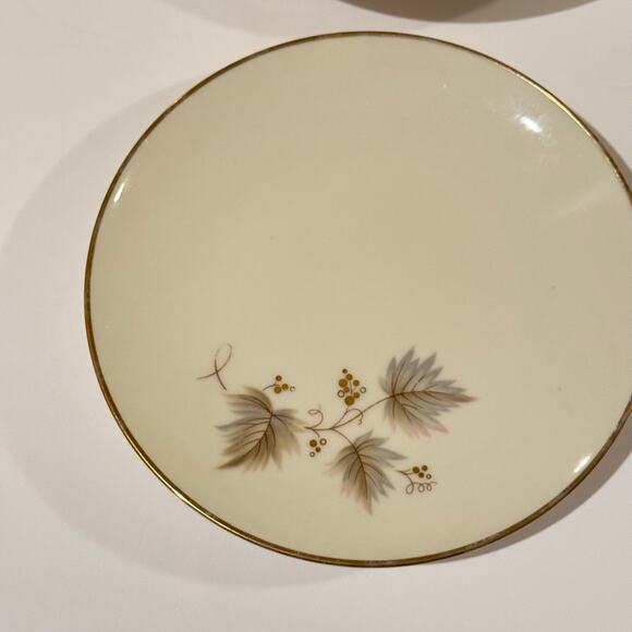 Noritake Ivory China Fantasia 7532 Plate & Cup Set Gold Trim Elegant Dinnerware - Picture 7 of 9